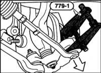 12.3.4 Снятие и установка наконечника рулевой тяги БМВ 5 (E39)