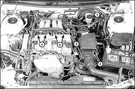 5.3.1 Система питания (двигатели 2,0 и 2,5 л) Mazda 626