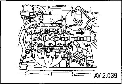 2.5.4 Снятие и установка распределительного вала Chevrolet Aveo 2003-2008