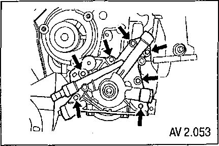 2.5.8 Снятием установка масляного насоса Chevrolet Aveo 2003-2008