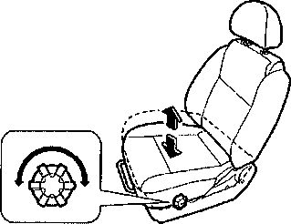 1.10.4 Регулировка передних сидений Chevrolet Aveo 2003-2008