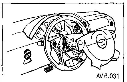 6.8 Снятие и установка рулевой колонки Chevrolet Aveo 2003-2008