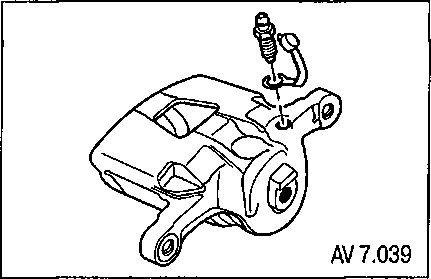 7.6.6 Ремонт суппорта переднего дискового тормоза Chevrolet Aveo 2003-2008