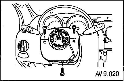 9.3.4 Снятие и установка «часовой пружины» Chevrolet Aveo 2003-2008
