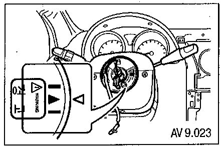 9.3.4 Снятие и установка «часовой пружины» Chevrolet Aveo 2003-2008