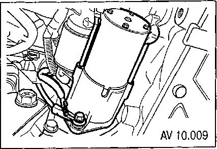 10.6 Снятие, проверка и установка стартера Chevrolet Aveo 2003-2008