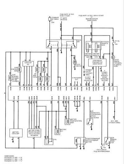 14.22.3 Система управления двигателем, модели Galant 2.0 л DOHC 1990 г. вып. Митсубиси Галант