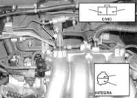 8.6 Проверка исправности состояния и замена датчика температуры всасываемого воздуха (IAT) Хонда Цивик