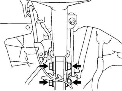 Крепление поворотного кулака и ступицы переднего колеса