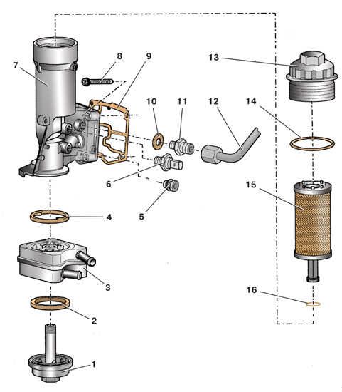 3.4 Масляный фильтр дизельного двигателя Шкода Фабия 2000-2007 года