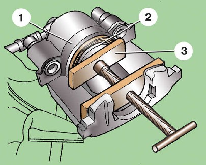 9.5.1 Тормозной механизм переднего колеса типа FS III Шкода Фабия 2000-2007 года