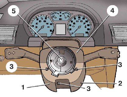 8.2 Снятие и установка возвратного и контактного колец в сборе Шкода Фабия 2000-2007 года