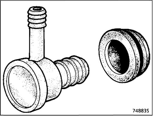 3. Воздушный фильтр - Обратный клапан вакуумного усилителя Рено Кангу 1997-2007