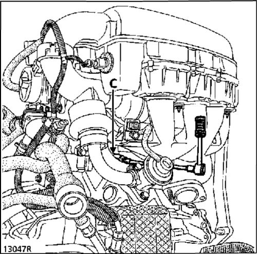 5. Впускной и выпускной коллекторы - двигатель F8Q Рено Кангу 1997-2007