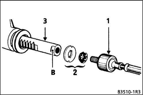 1. Внутренний шарнир рулевой тяги Рено Кангу 1997-2007