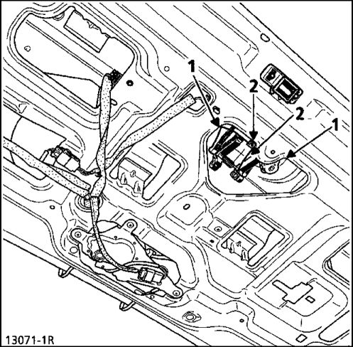 5. Наружная рукоятка двери задка Renault Kangoo 1997-2007