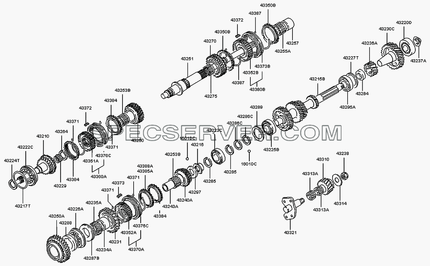 Шестерня механической КП (M5ZR1) для H100 Porter (список запасных частей)