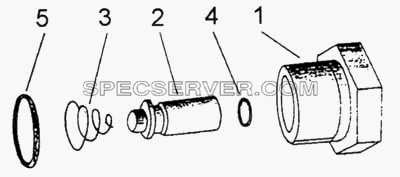 Кран слива конденсата для КамАЗ-5360 (список запасных частей)