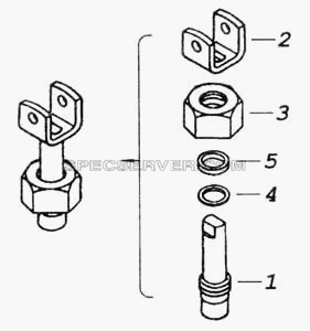 Пробка крана для КамАЗ-53228, 65111 (список запасных частей)