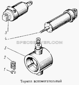 Тормоз вспомогательный для КамАЗ-5315 (список запасных частей)