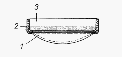 5320-1101087-10 Сетка выдвижной трубы в сборе для КамАЗ-5350 (6х6) (список запасных частей)