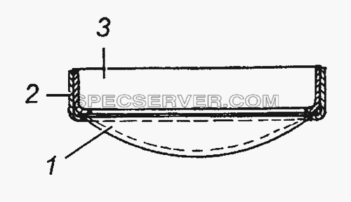 5320-1101087-10 Сетка выдвижной трубы в сборе для КамАЗ-53504 (6х6) (список запасных частей)