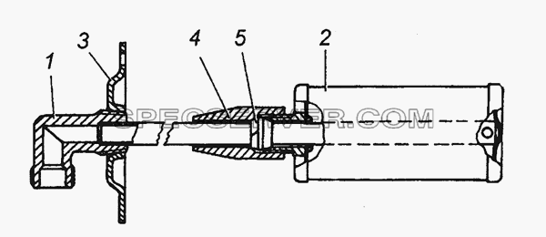5320-1104012 Трубка приемная с фильтром в сборе для КамАЗ-53504 (6х6) (список запасных частей)