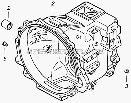 Картер делителя передач со втулками для КамАЗ-43118 (список запасных частей)