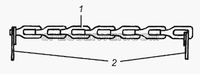 5320-1015160 Цепочка с кольцом в сборе для КамАЗ-53501 (6х6) (список запасных частей)