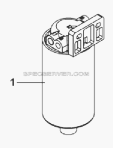 1119A1-ZB3 Топливный фильтр предварительной очистки для DFL-3251A Euro3 (список запасных частей)