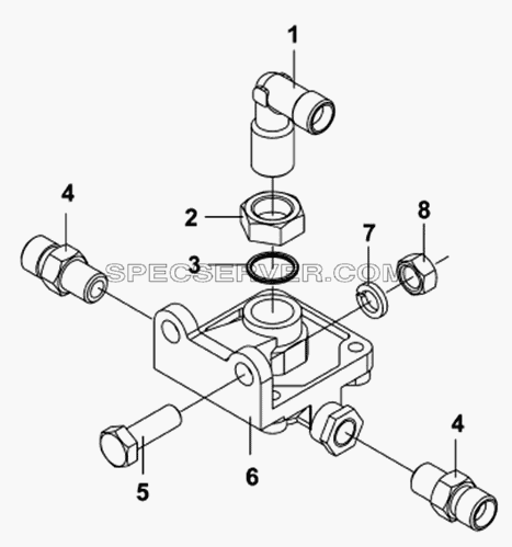 Разгрузочный клапан для DFL-4181A (список запасных частей)