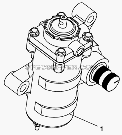 Рулевой механизм в сборе для DFL-4181A (список запасных частей)