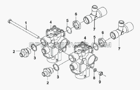 Rear ABS для L3251A3 (вара.) (список запасных частей)