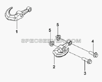 Front Towing Hook Subassembly для L3251A3 (вара.) (список запасных частей)