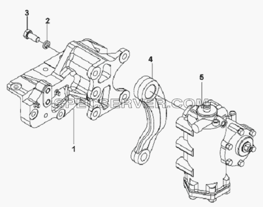Monoblock Power Steering Gear Assembly для L3251A3 (вара.) (список запасных частей)