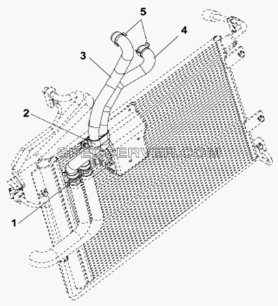 Радиатор отопителя для DFL-3251A (список запасных частей)