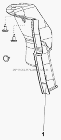 Нижняя упорная плита переднего обвода для DFL-3251A (список запасных частей)