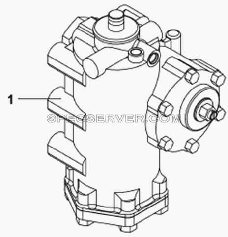 Рулевой механизм в сборе для DFL-3251A (список запасных частей)