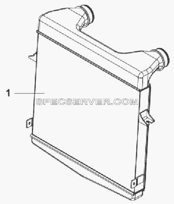 11E56 Промежуточный охладитель воздуха для DFL-3251AXA Euro3 (список запасных частей)