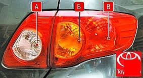 Правый задний фонарь автомобилей выпуска 2007 г.