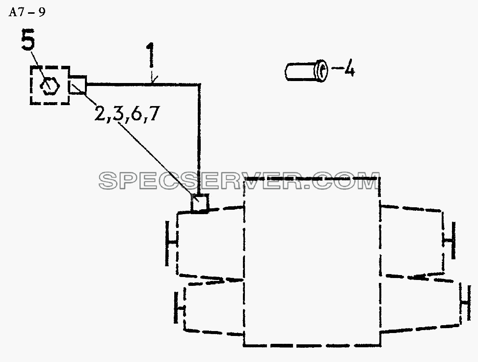 PNEUTRONIC GEAR SHIFTING FOR VG1200 TRANSFER CASE (A7-9) для Sinotruk 6x4 Tipper (336) (список запасных частей)