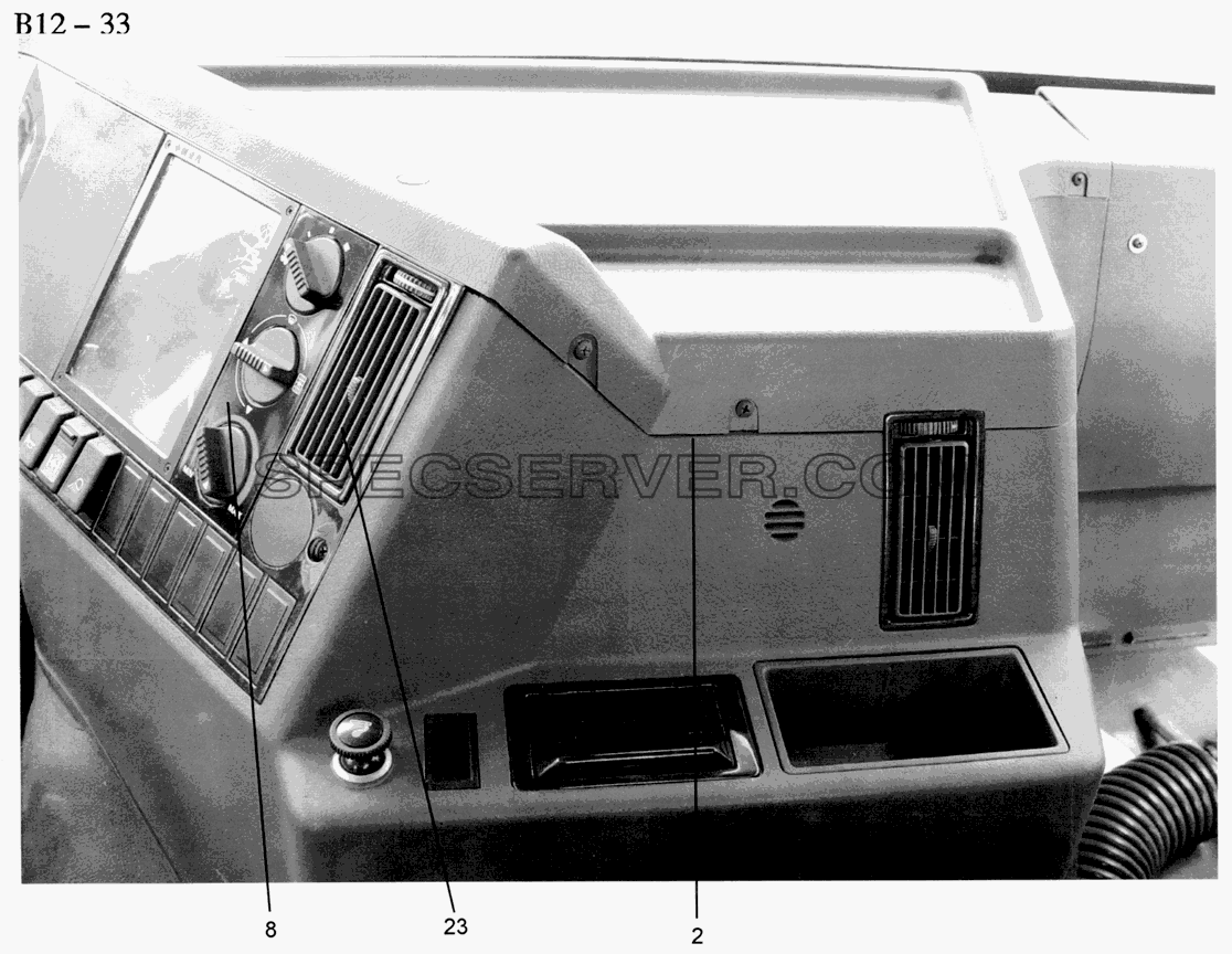 DRIVER'S CAB HEATING (B12-33) для Sinotruk 6x4 Tipper (371) (список запасных частей)