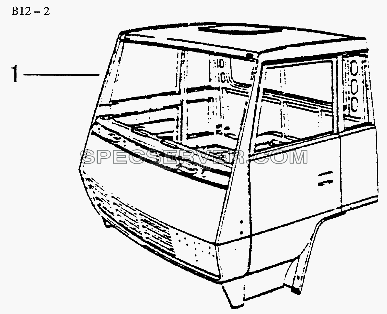 CAB BODY SHELL (B12-2) для Sinotruk 8x4 Tipper (336) (список запасных частей)