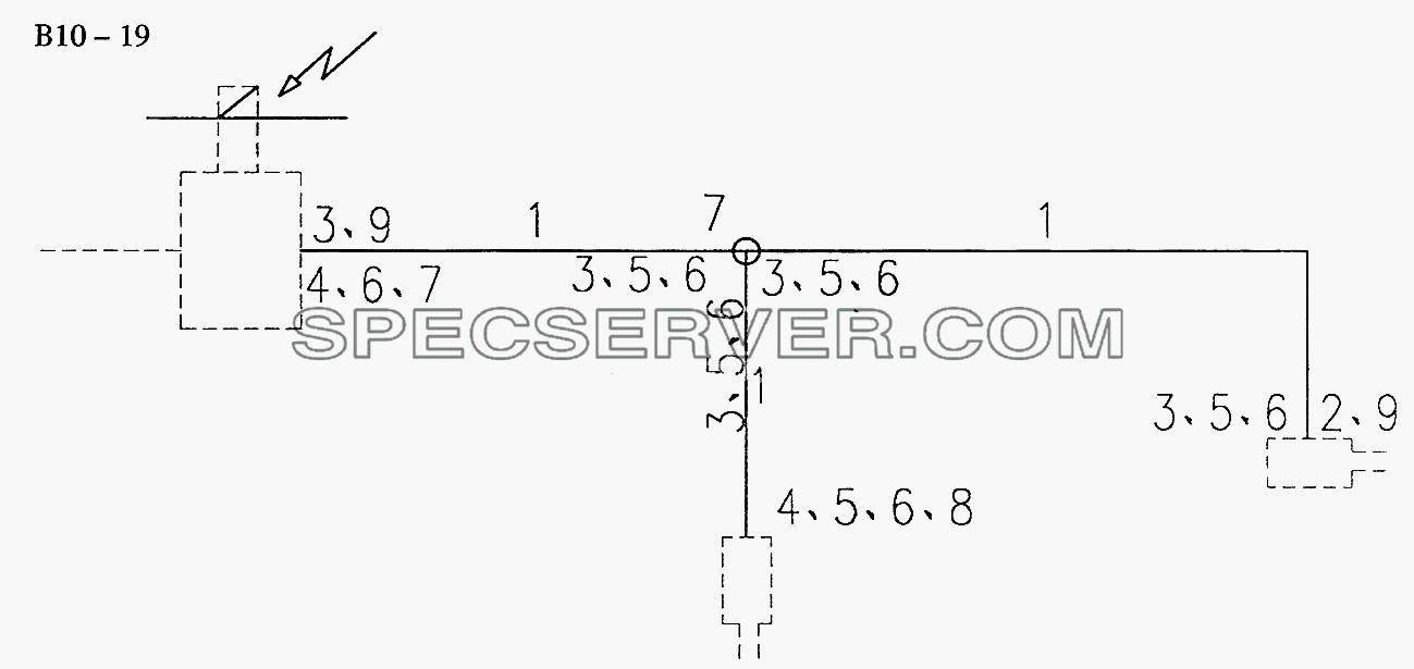 6x4, 8x4 WHEEL PNEU. DIFF. LOCK (B10-19) для Sinotruk 8x4 Tipper (371) (список запасных частей)