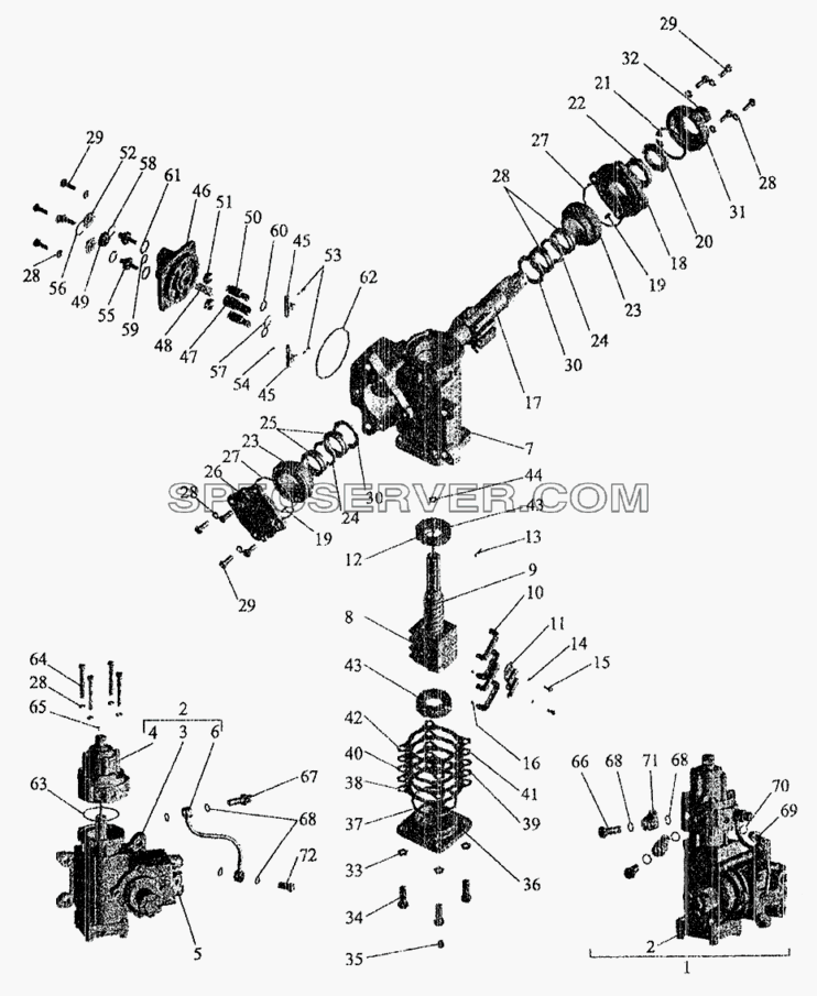 Механизм рулевой для МАЗ-5337 (2005) (список запасных частей)