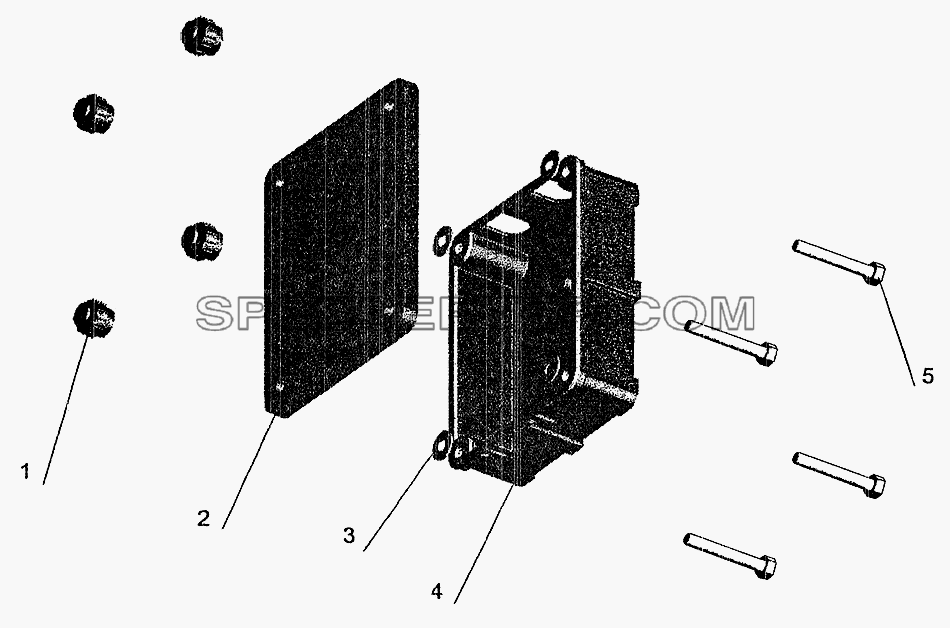 Коробка задних фонарей для МАЗ-5337 (2005) (список запасных частей)