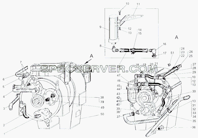 Гидротрансмиссия 543М-1700011 для МАЗ-543 (7310) (список запасных частей)