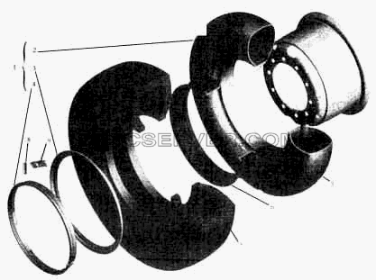 Колесо, камера и покрышка для МАЗ-5336 (список запасных частей)