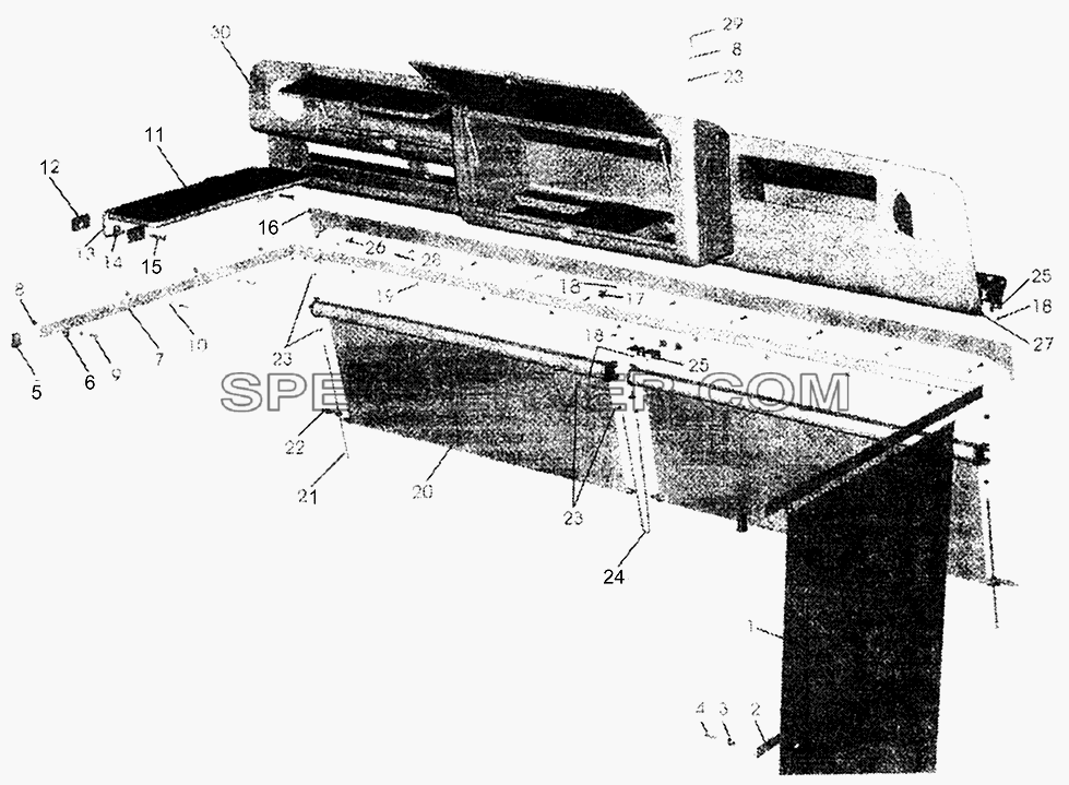 Установка шторок и козырька для МАЗ-5440 (список запасных частей)
