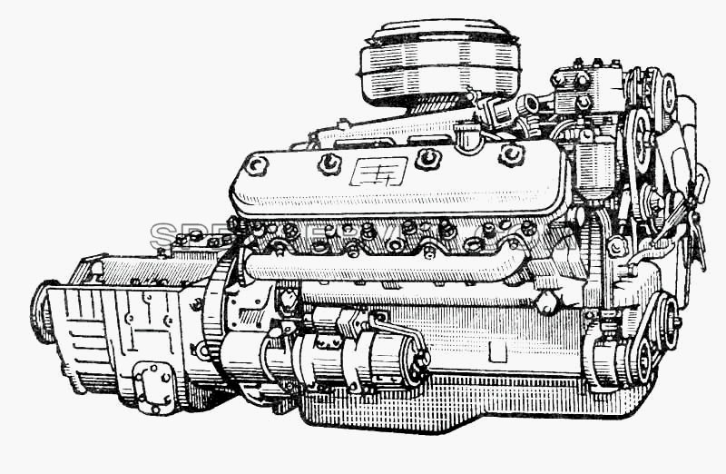 Двигатель ЯМЗ-238 для МАЗ-5335 (список запасных частей)